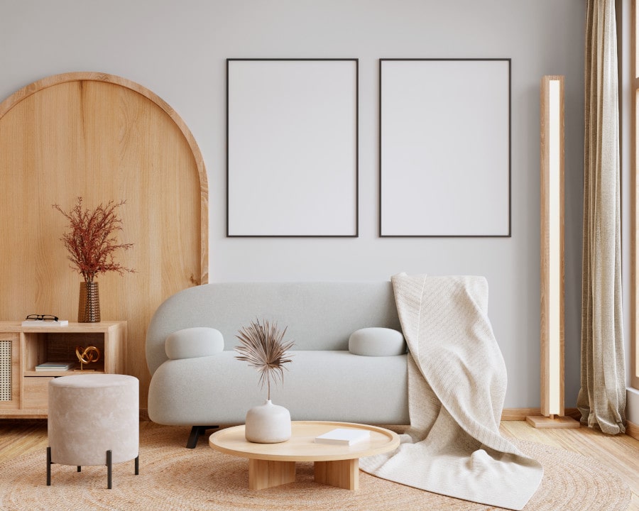 Living room mockup